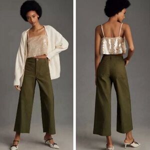 Colette Cropped Wide Leg Pants